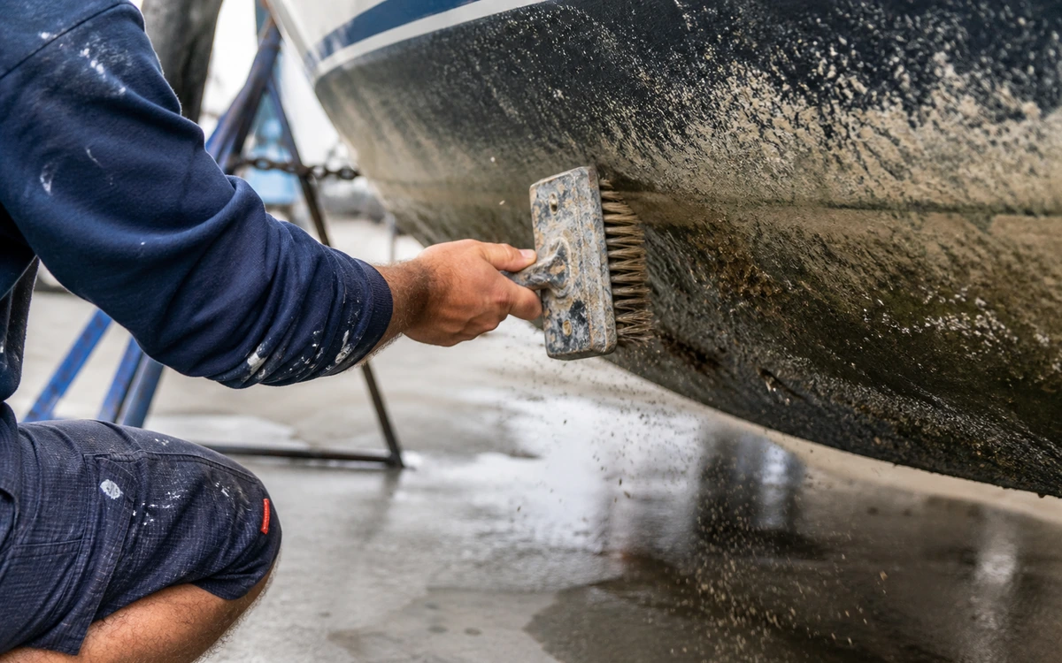 Boat bottom cleaning contractor